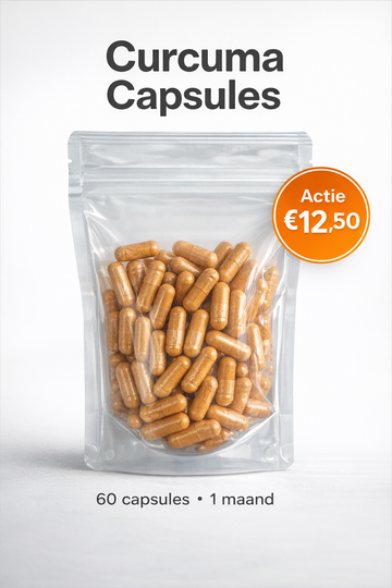 Dr. Muscle Curcuma Zwarte Peper - 600mg Capsules (100% Biologisch)